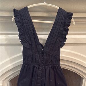 Elegant Black Ruffled Dress